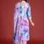 Floral Printed Thread Work Kurta with Trousers & Dupatta