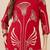 Ethnic Motifs Printed Round Neck Beads & Stones Straight Kurta With Palazzos