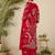 Ethnic Motifs Printed Round Neck Beads & Stones Straight Kurta With Palazzos