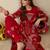 Ethnic Motifs Printed Round Neck Beads & Stones Straight Kurta With Palazzos