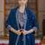 Women Ethnic Motifs Embroidered Regular Kurta with Trousers & With Dupatta