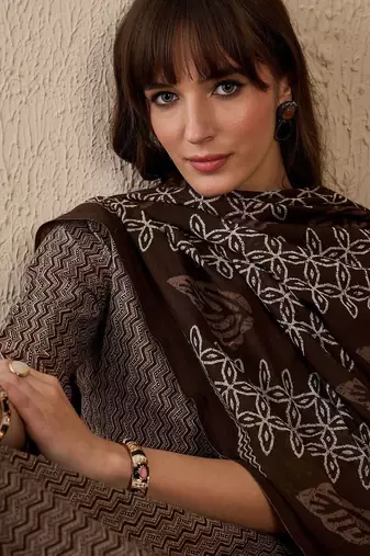 Women Printed Regular Pure Cotton Kurta with Trousers & With Dupatta