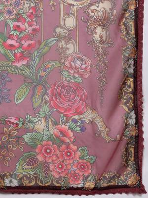 Women Floral Embroidered Regular Thread Work Kurta with Trousers & Dupatta 5