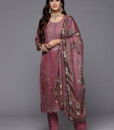 Women Floral Embroidered Regular Thread Work Kurta with Trousers & Dupatta