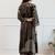 Women Printed Regular Beads and Stones Kurta with Trousers