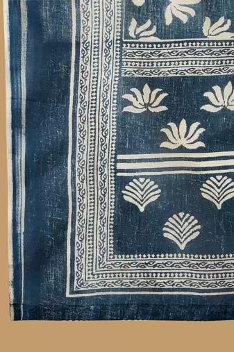 Ethnic Motifs Printed Thread Work Pure Cotton Kurta with Trousers & Dupatta