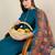 Women Solid Embroidered Kurta with Trousers & Dupatta