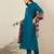 Women Solid Embroidered Kurta with Trousers & Dupatta