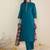 Women Solid Embroidered Kurta with Trousers & Dupatta
