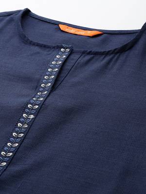 Ethnic Motifs Embroidered Kurta with Trousers & Dupatta 2