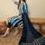 Striped Sequinned Straight Kurta With Trousers & Dupatta