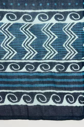 Striped Sequinned Straight Kurta With Trousers & Dupatta