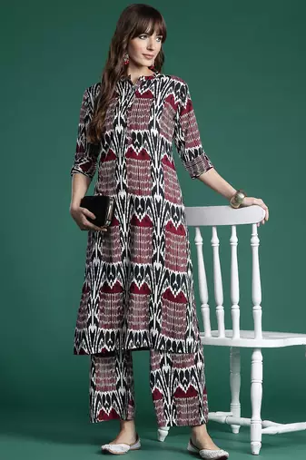 Printed Regular Kurta with Palazzos