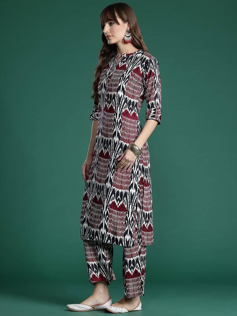 Printed Regular Kurta with Palazzos