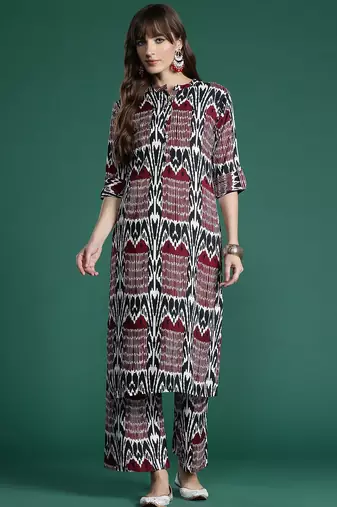 Printed Regular Kurta with Palazzos