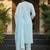 women ethnic motifs embroidered regular thread work  cotton kurta with trousers & with dupatta