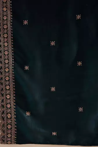 Ethnic Motifs Embroidered Thread Work Straight Kurta With Trousers & Dupatta