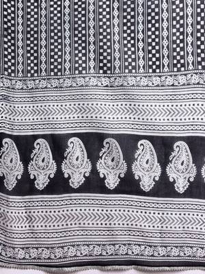 Printed Mirror Work Pure Cotton Kurta With Palazzos & Dupatta 4