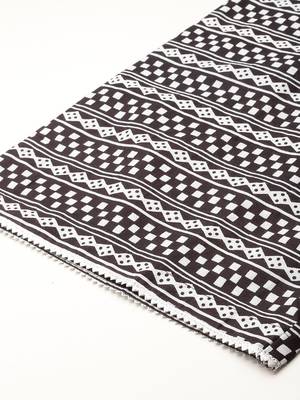 Printed Mirror Work Pure Cotton Kurta With Palazzos & Dupatta 8