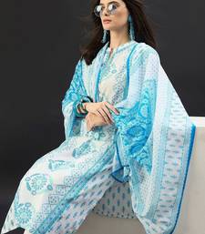 Women Ethnic Motifs Printed Regular Pure Cotton Kurta with Trousers & With Dupatta