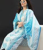 Women Ethnic Motifs Printed Regular Pure Cotton Kurta with Trousers & With Dupatta