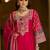 Women Ethnic Motifs Embroidered Regular Thread Work Kurta & Trousers With Dupatta