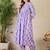 Adults-Women Floral Printed Cotton A-Line Kurta with Trousers