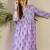 Adults-Women Floral Printed Cotton A-Line Kurta with Trousers