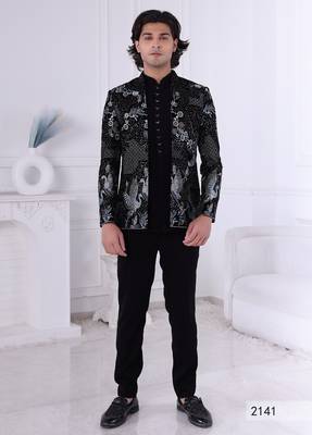 Velvet open jodhpuri for men | premium men's ethnic wear 1