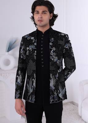 Velvet open jodhpuri for men | premium men's ethnic wear 2