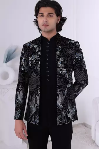 Velvet open jodhpuri for men | premium men's ethnic wear