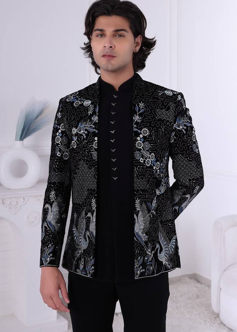 Velvet open jodhpuri for men | premium men's ethnic wear