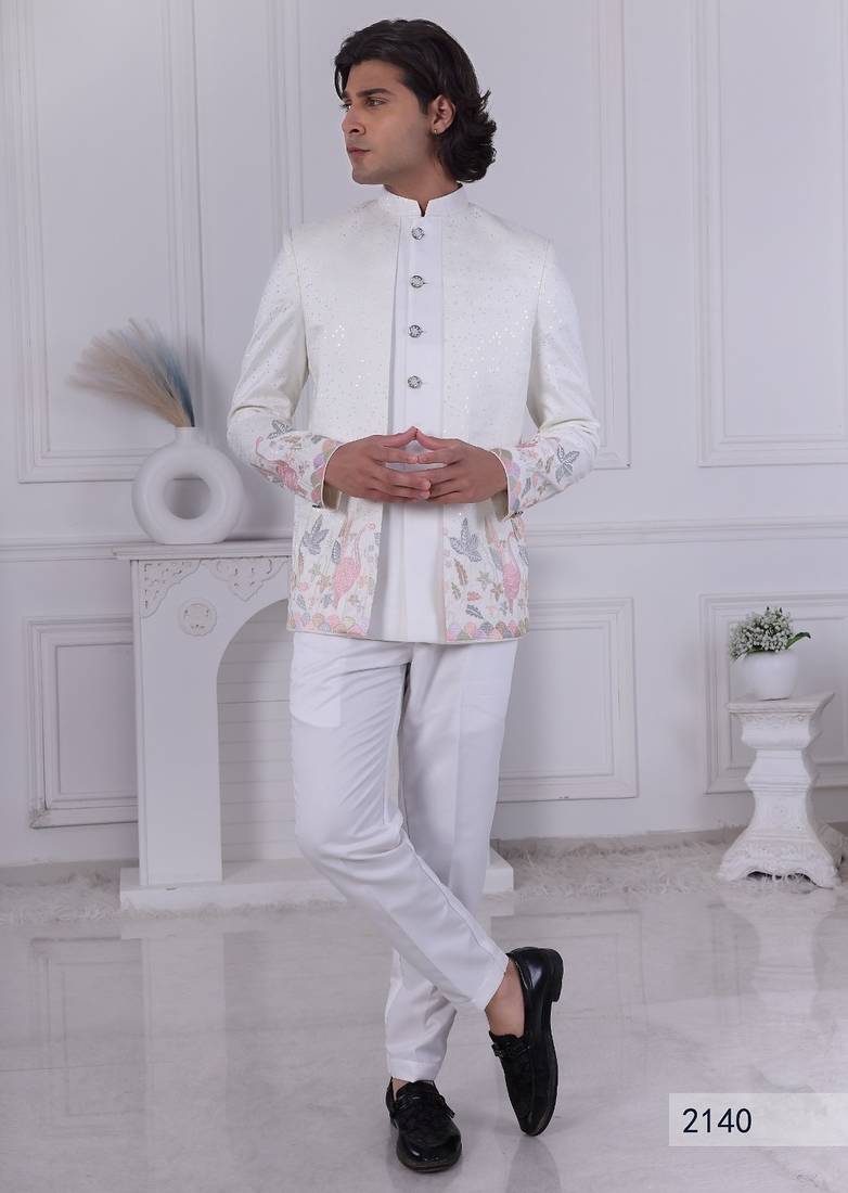 White jodhpuri for men | premium men's ethnic wear