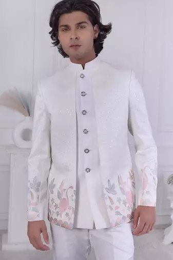 White jodhpuri for men | premium men's ethnic wear