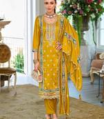 Women Ethnic Motifs Embroidered Kurta with Trousers & Dupatta