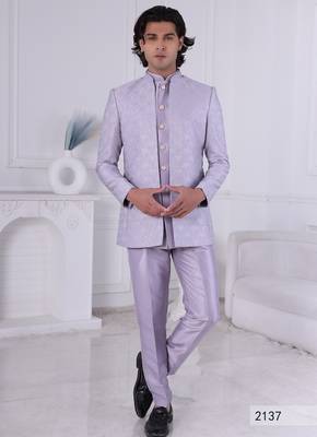 Purple open jodhpuri for men | premium men's ethnic wear 1
