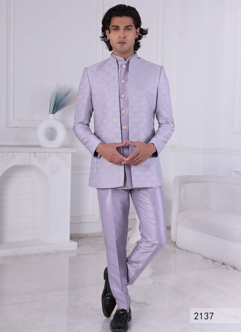 Purple open jodhpuri for men | premium men's ethnic wear