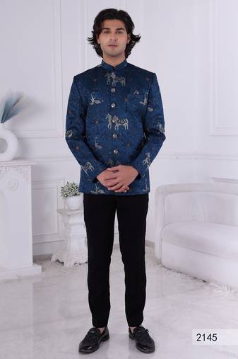Turquoise  jodhpuri for men | premium men's ethnic wear