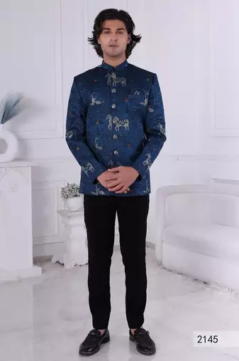 Turquoise  jodhpuri for men | premium men's ethnic wear