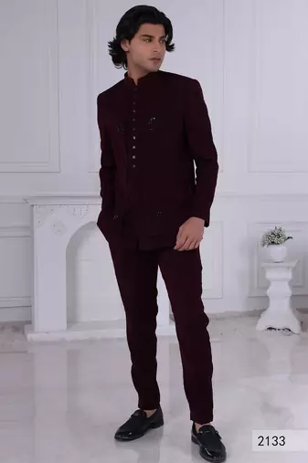 Maroon jodhpuri for men | premium men's ethnic wear