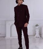 Maroon jodhpuri for men | premium men's ethnic wear