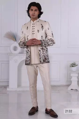 Beige open jodhpuri for men | premium men's ethnic wear