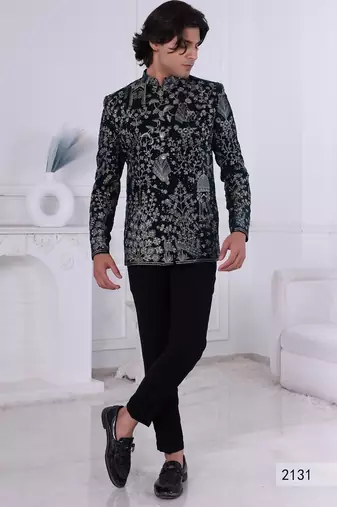 Green velvet jodhpuri for men | premium men's ethnic wear