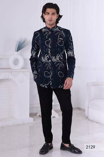 Turquoise jodhpuri for men | premium men's ethnic wear