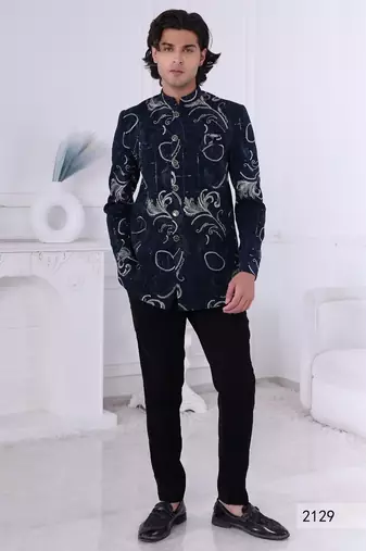 Turquoise jodhpuri for men | premium men's ethnic wear