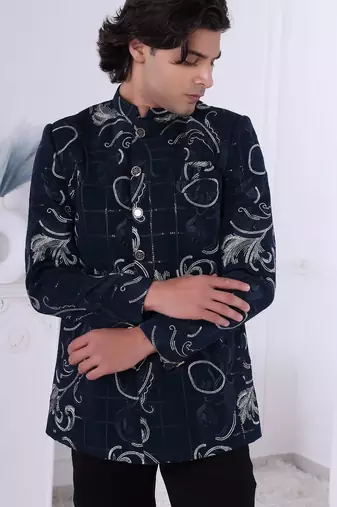 Turquoise jodhpuri for men | premium men's ethnic wear
