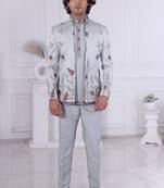 Grey open jodhpuri for men | premium men's ethnic wear