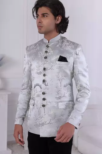 Grey jodhpuri for men | premium men's ethnic wear