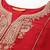 Ethnic Motifs Yoke Design Zari Panelled Liva Kurta With Trousers & Dupatta