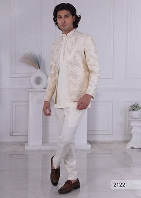 Beige open jodhpuri for men | premium men's ethnic wear 1